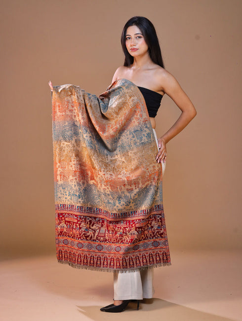 Women's Jamawar Wool Stole